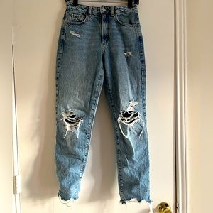 Garage high rise Mom ripped jeans size 01 (25) blue wash